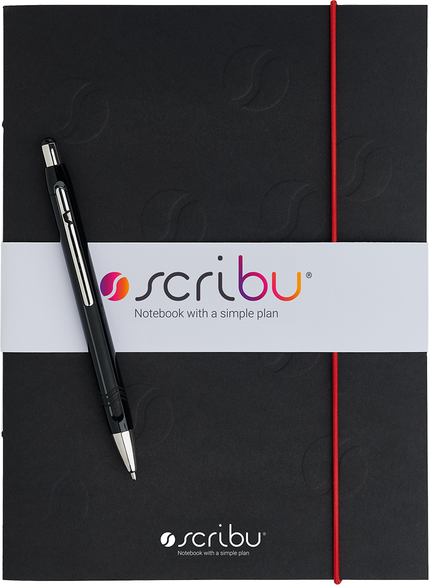 scribu Business Notizbuch single bundle smart Black